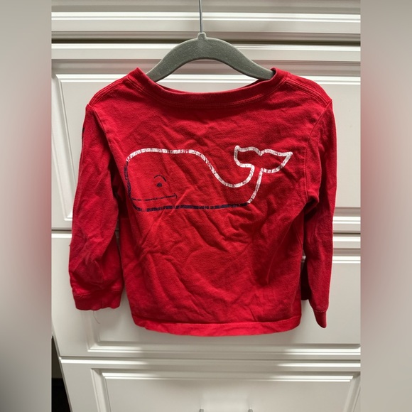 Vineyard Vines Red Long Sleeve Tee TShirt Sz 2T - Picture 4 of 5